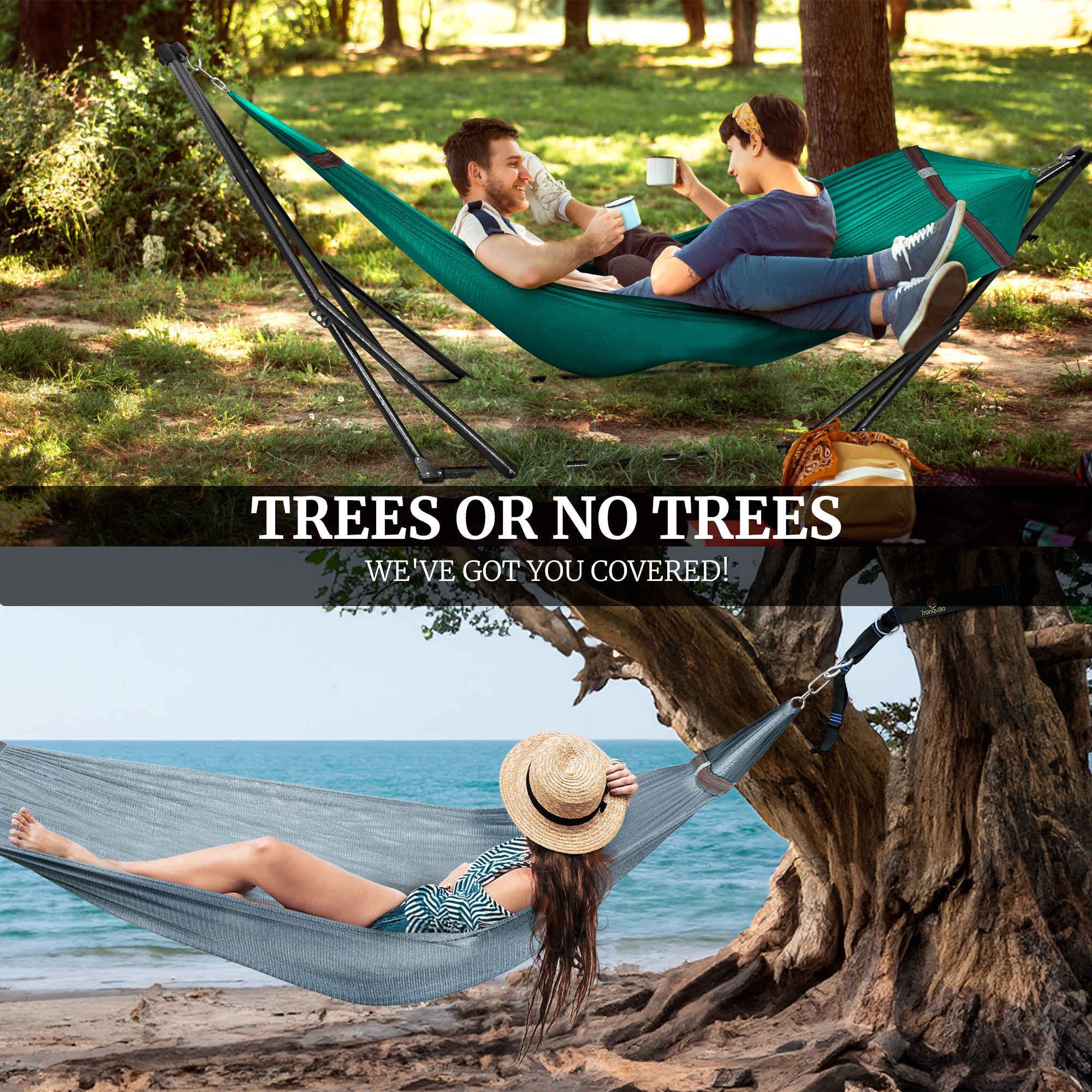 Tranquillo Comfort Set Original Hammock Stand for Ultimate Relaxation