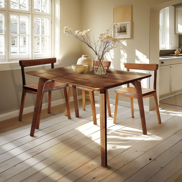 Acacia Verve 48" Solid Wood Dining Table - Ideal Kitchen Table for 4 Megsu