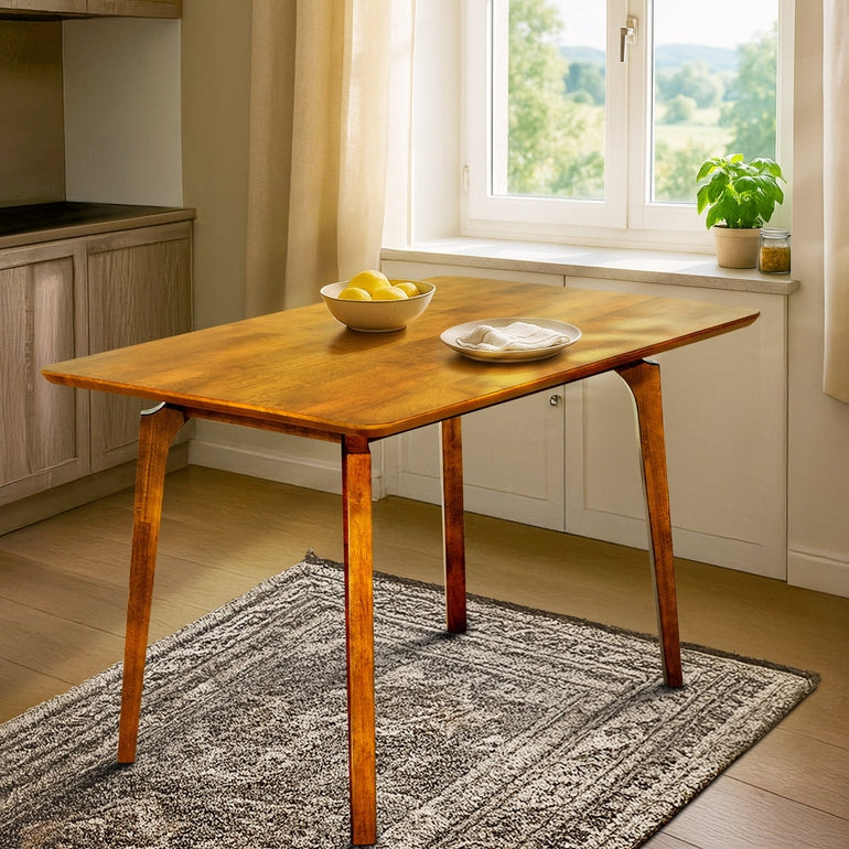 Acacia Verve 48" Solid Wood Dining Table - Ideal Kitchen Table for 4 Megsu
