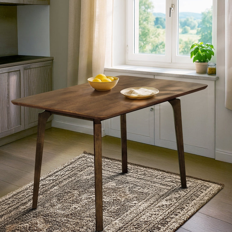 Acacia Verve 48" Solid Wood Dining Table - Ideal Kitchen Table for 4 Megsu