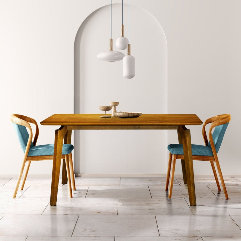 Acacia Verve 48" Solid Wood Dining Table - Ideal Kitchen Table for 4 Megsu