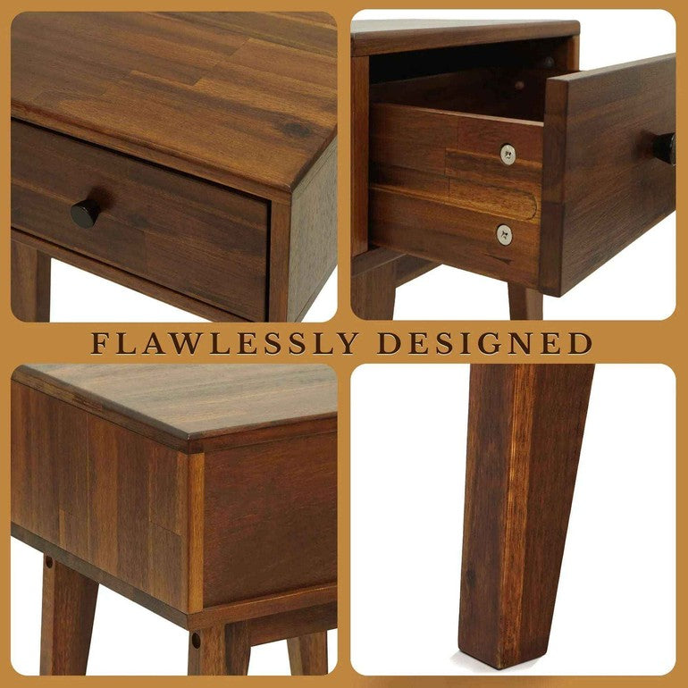 Sofia Solid Wood Nightstand Megsu