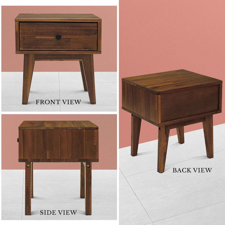 Sofia Solid Wood Nightstand Megsu