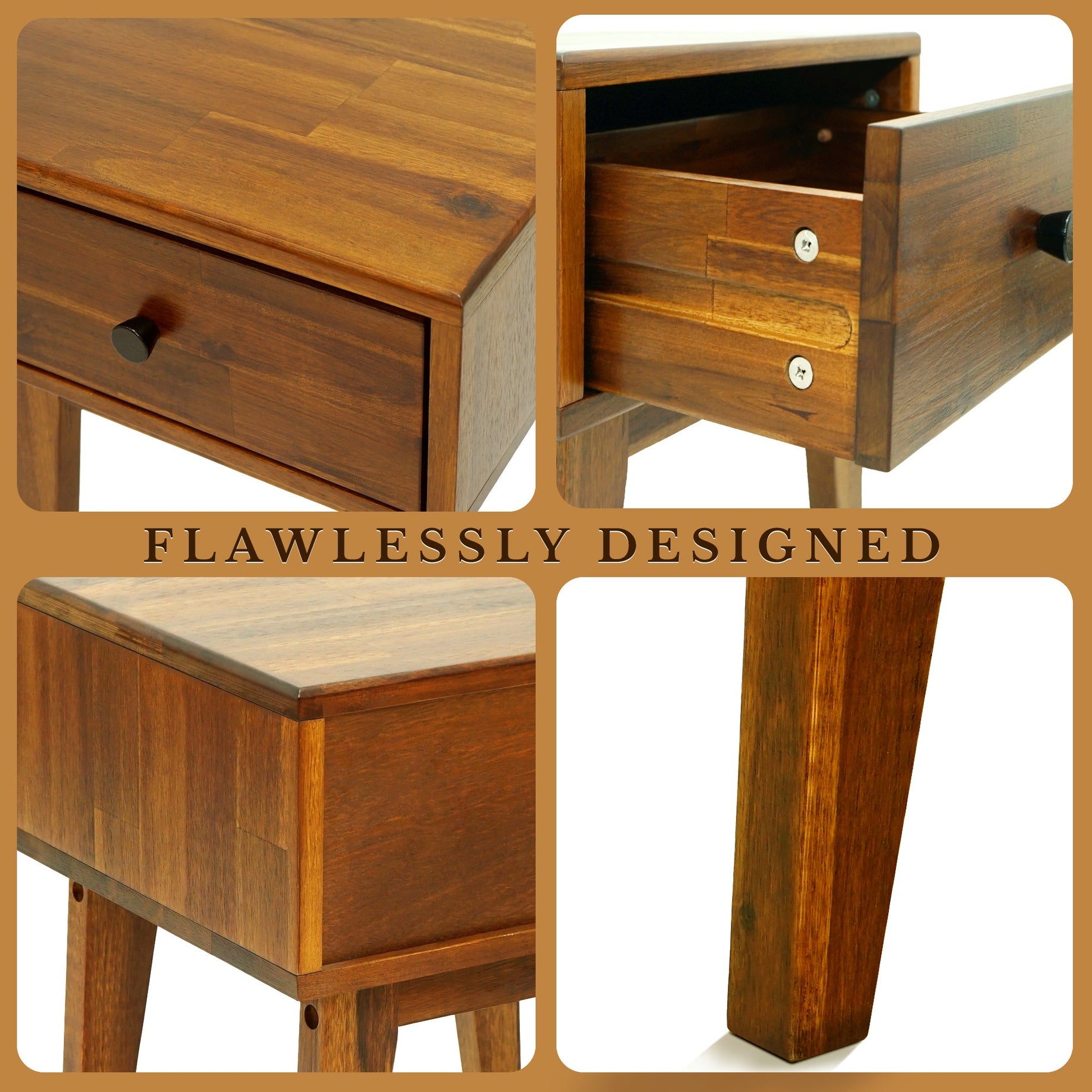 Sofia Solid Wood Nightstand