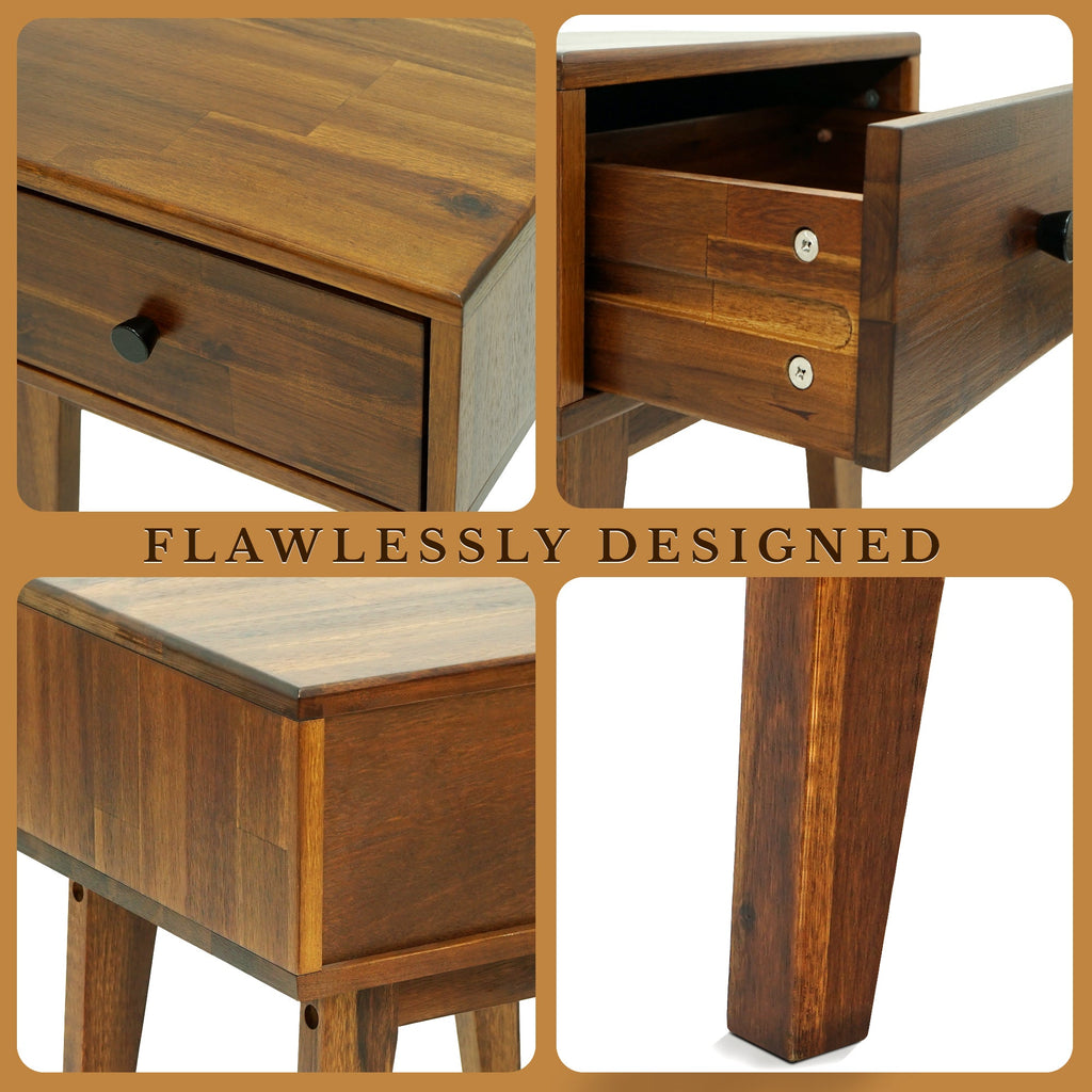 Sofia Solid Wood Nightstand Megsu