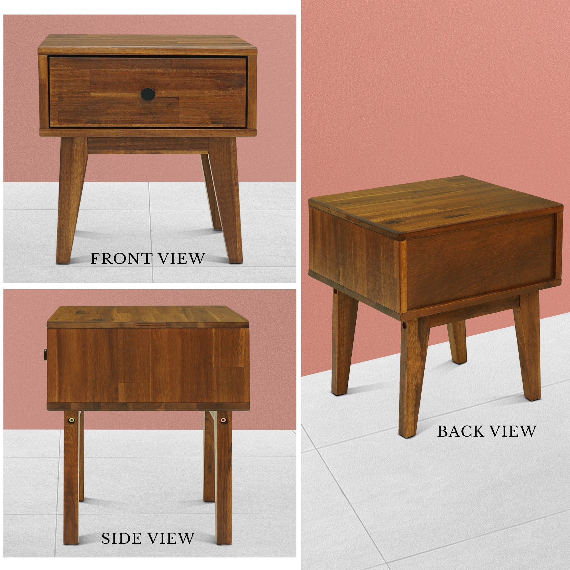 Sofia Solid Wood Nightstand