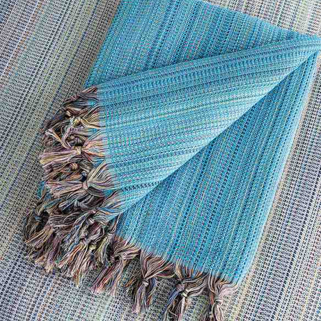 King Size Turkish Blanket Front View Premium Cotton - LuxoraCraft