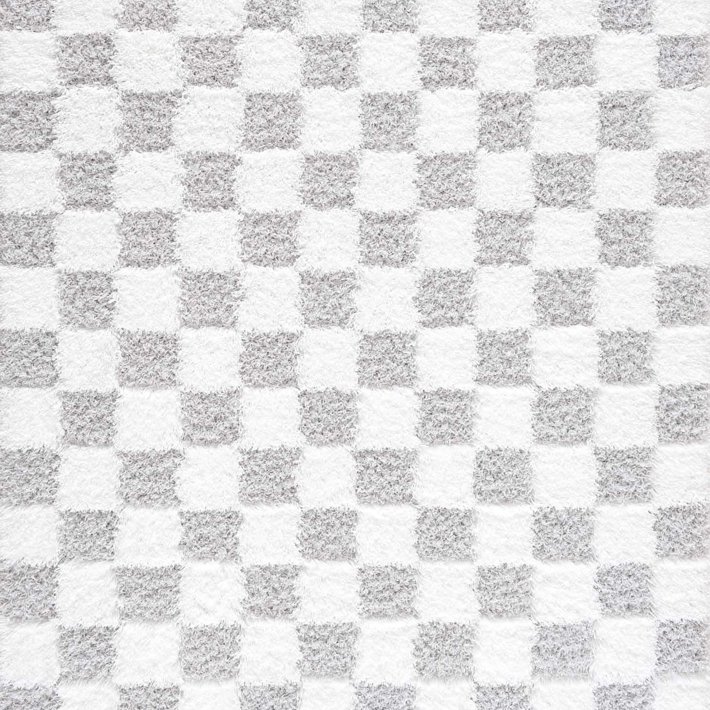 Atira Gray Checkered Area Rug