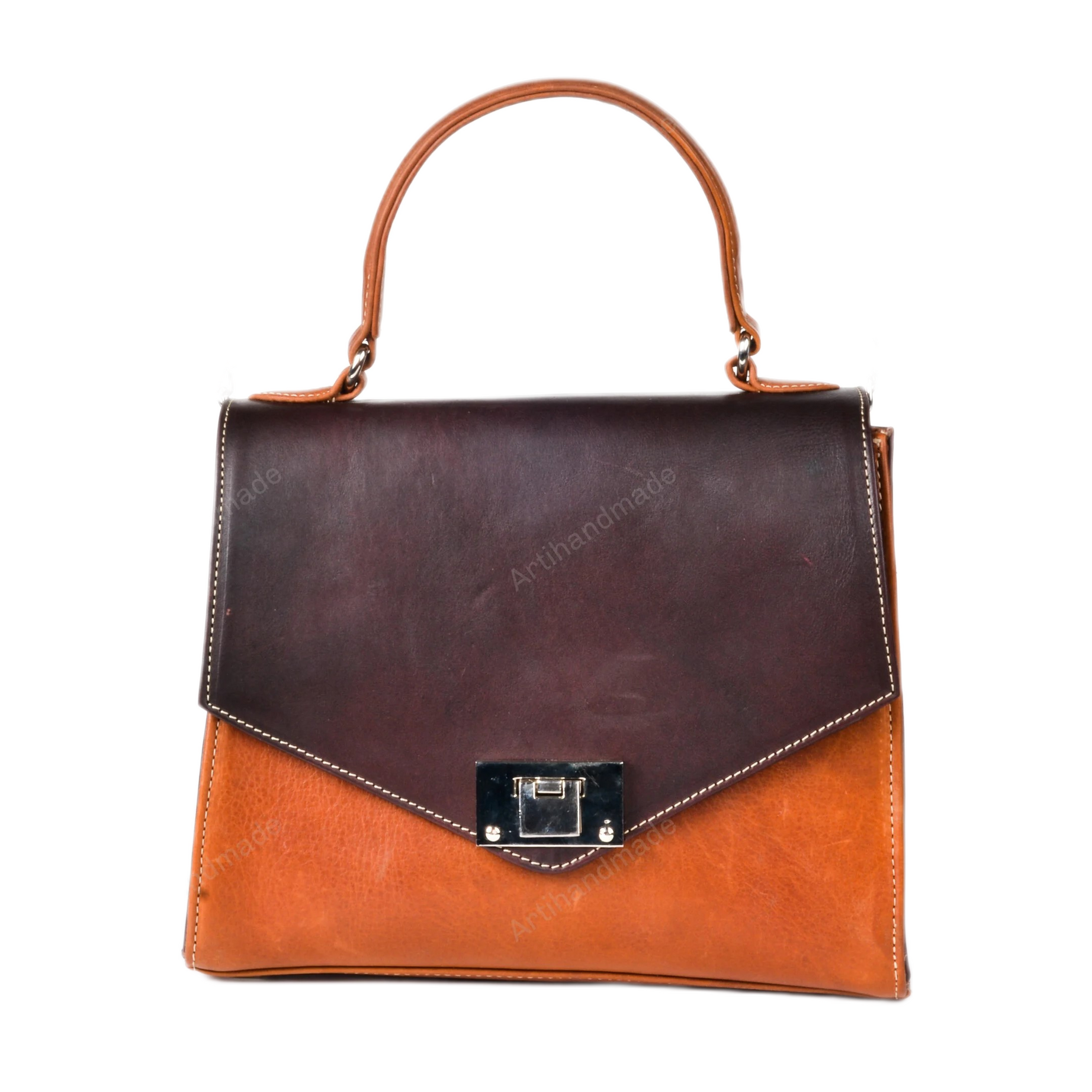 Leather Women Handbag Adjustable Strap Boho Style Morocco - LuxoraCraft