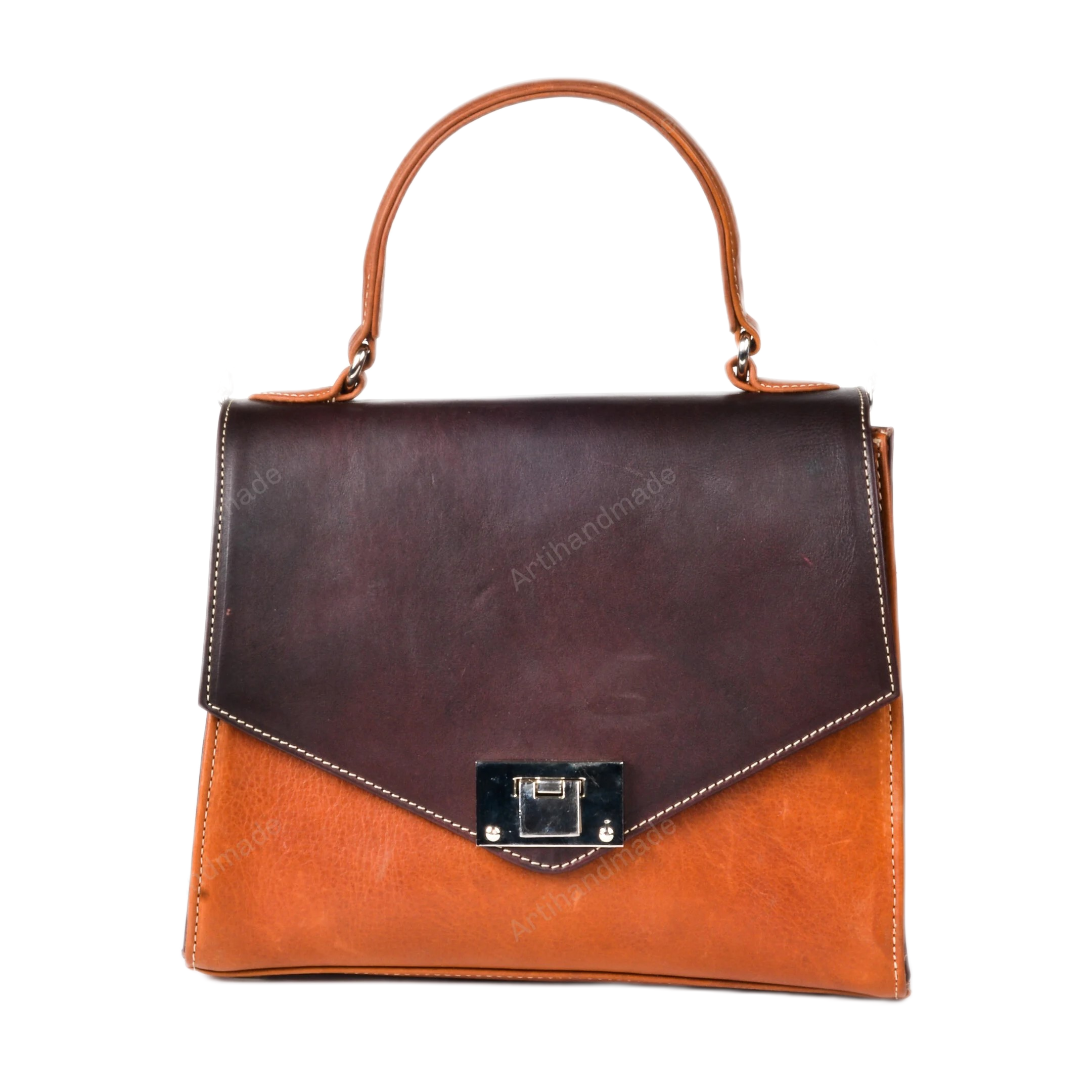 Leather Handbag for Women's, with 2 type Adjustable Strap