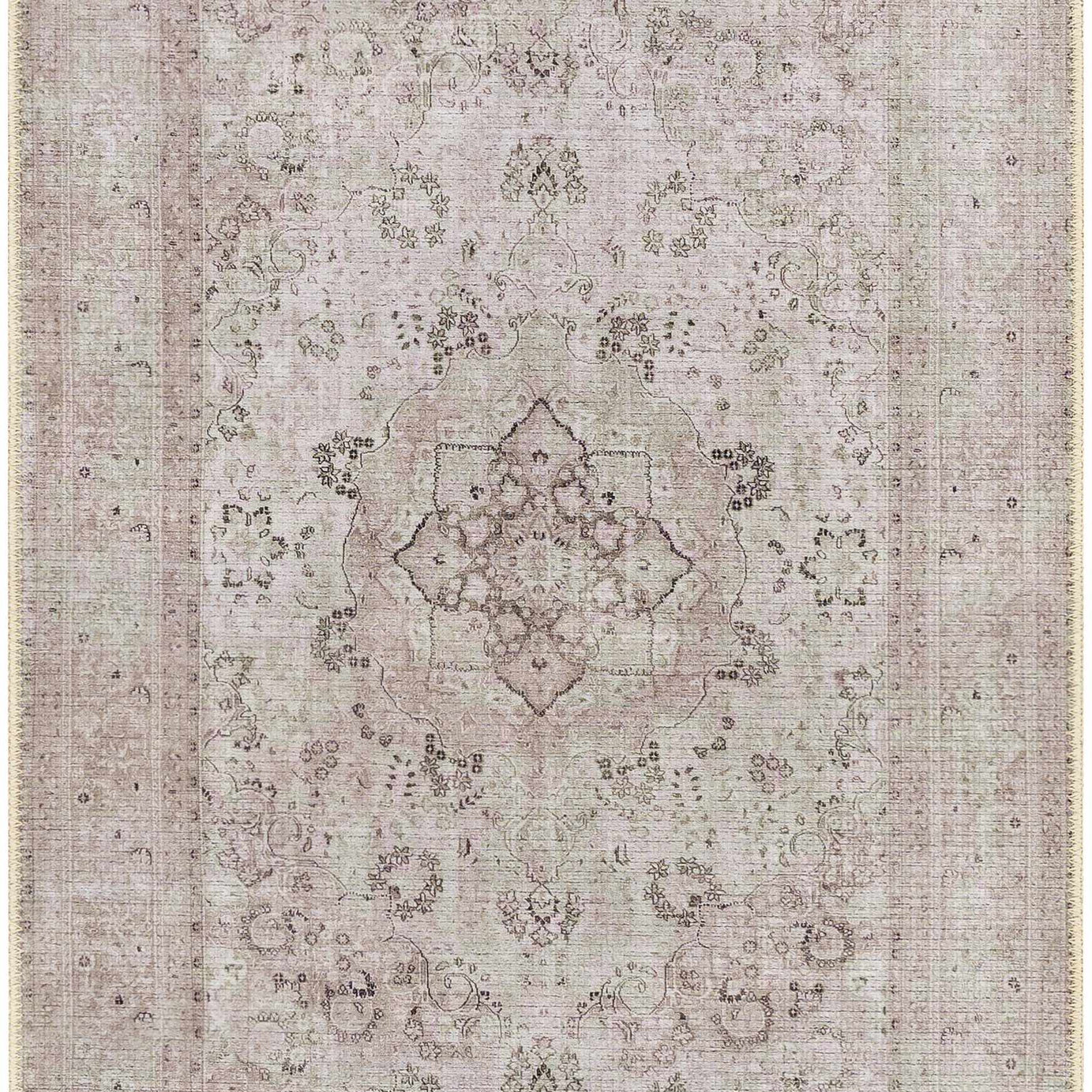 Bethany Vintage Flat Pile Washable Rug