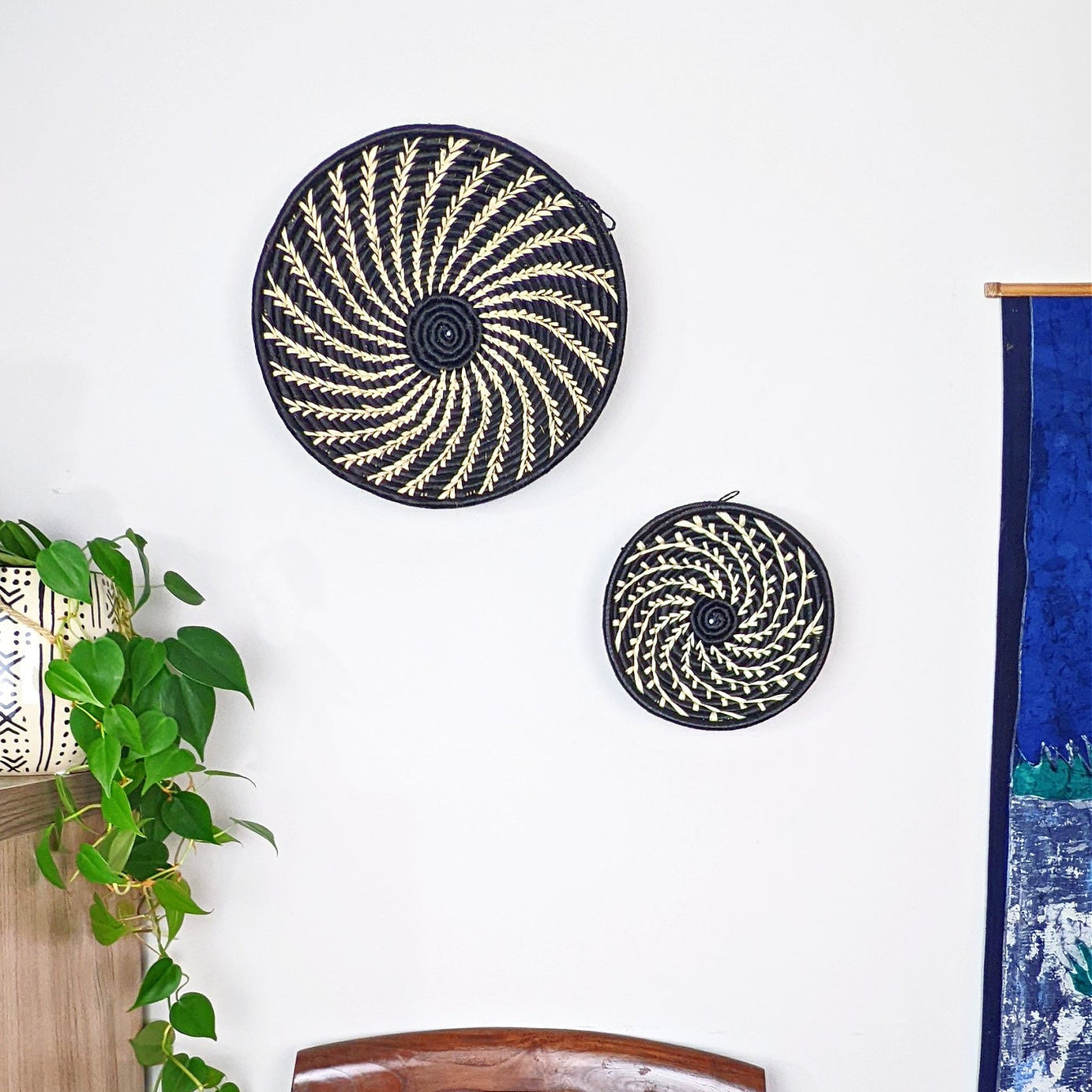 Small Woven Raffia African Baskets {Multiple Colors}