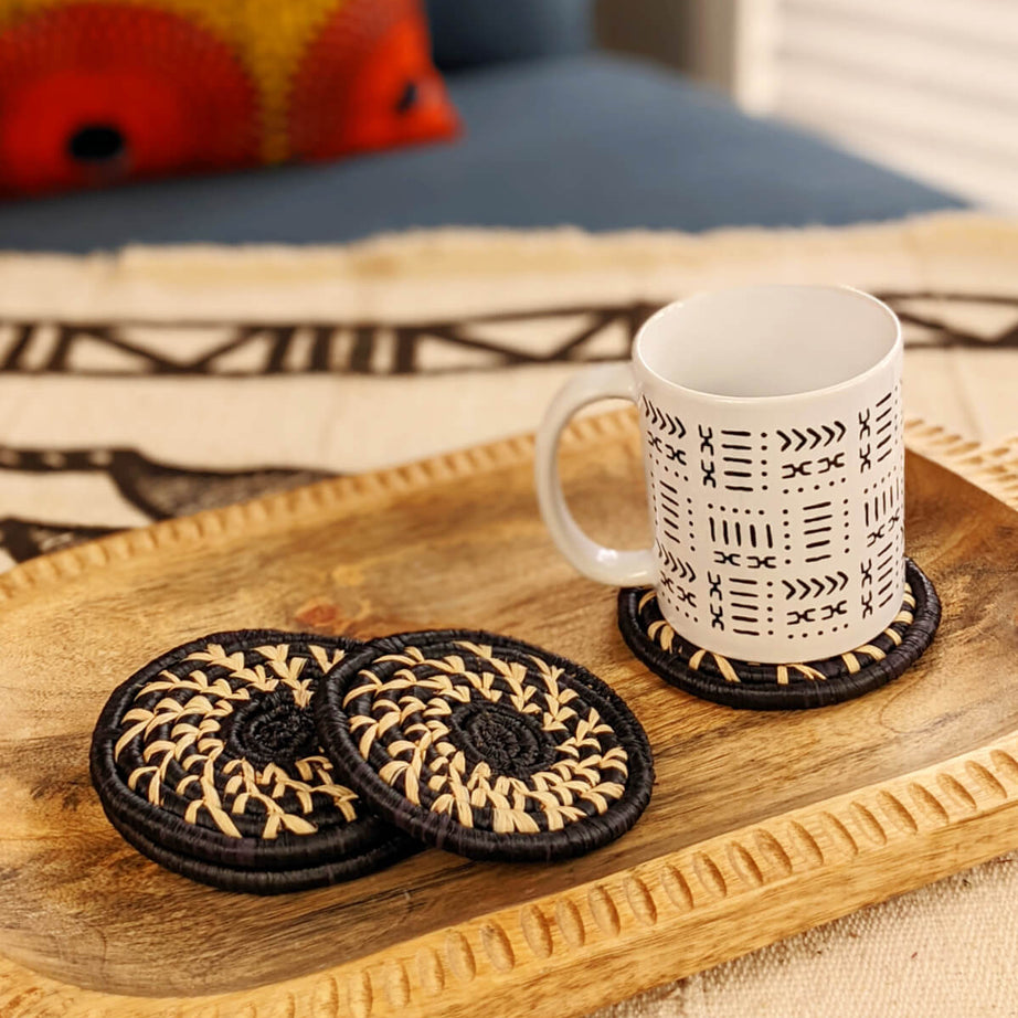 Handmade Woven Drink Coasters Set of 4 {Multiple Colors}