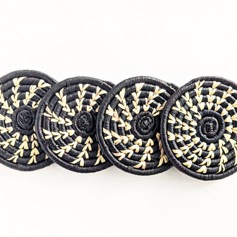 Handmade Woven Drink Coasters Set of 4 {Multiple Colors}