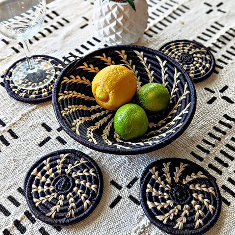 Handmade Woven Drink Coasters Set of 4 {Multiple Colors}