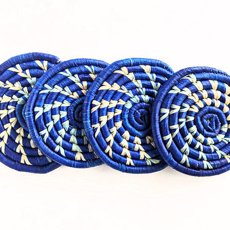 Handmade Woven Drink Coasters Set of 4 {Multiple Colors}