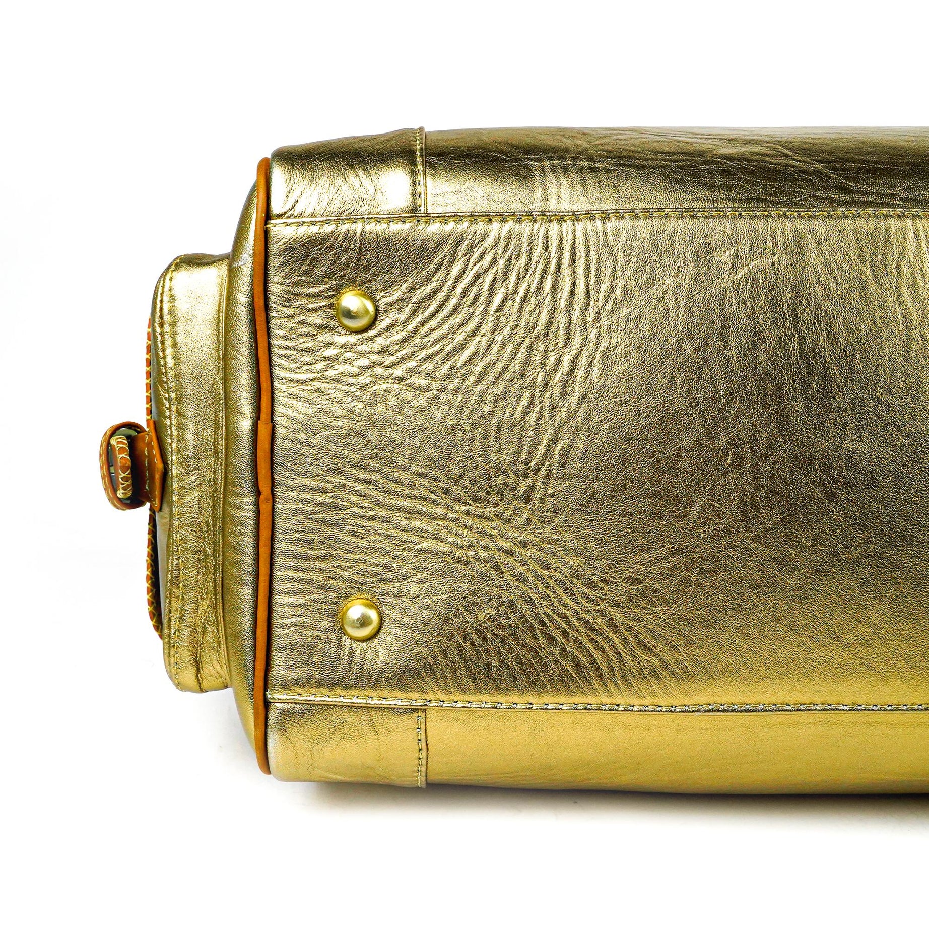 Bumblebee Leather Travel Bag-Hand-Stitched Vintage Style