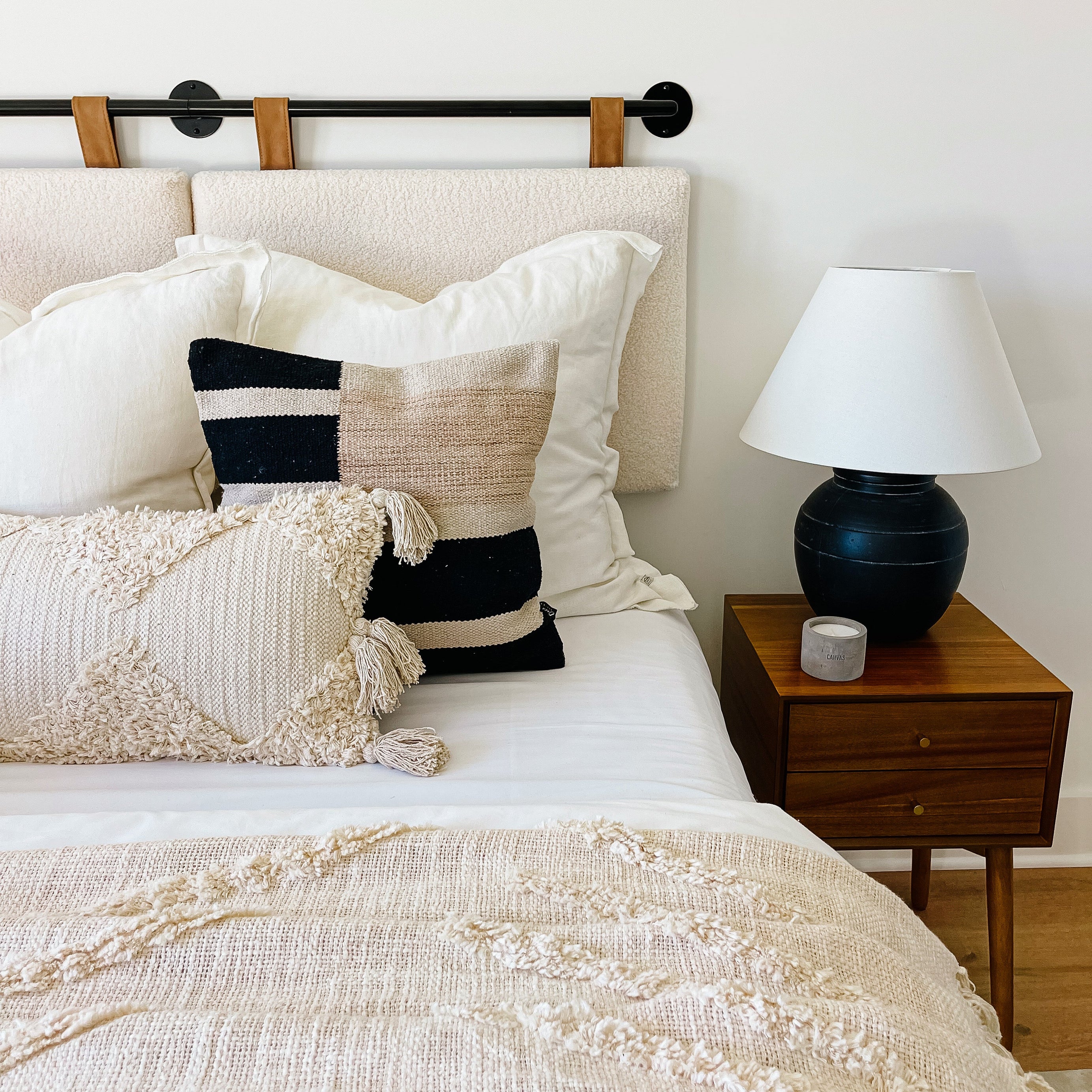 Calabasas Pillow Cover – Soft Neutral Minimalist Throw Pillow