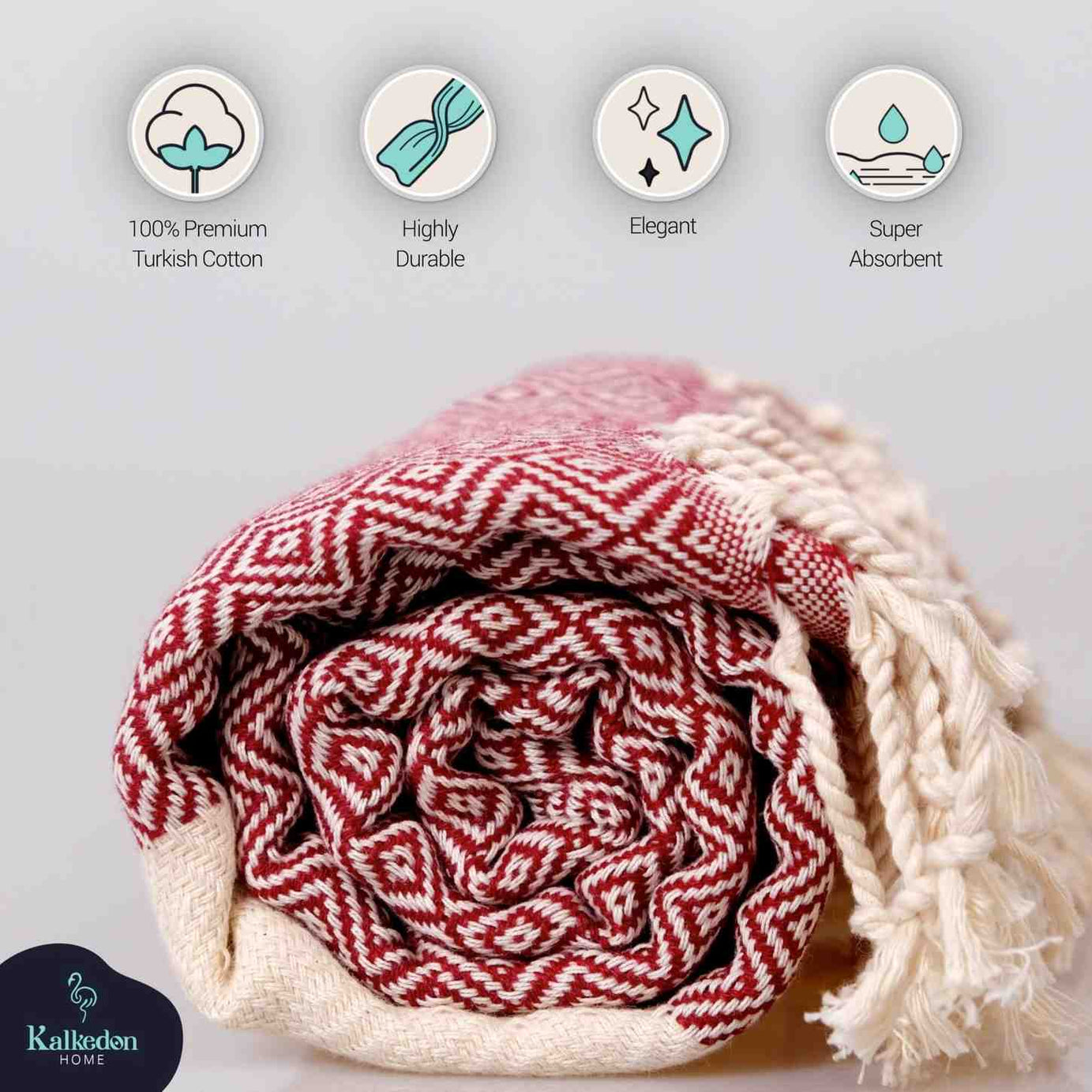 Diamond Luxury Turkish Peshtemal Towel Hammam Quality - LuxoraCraft
