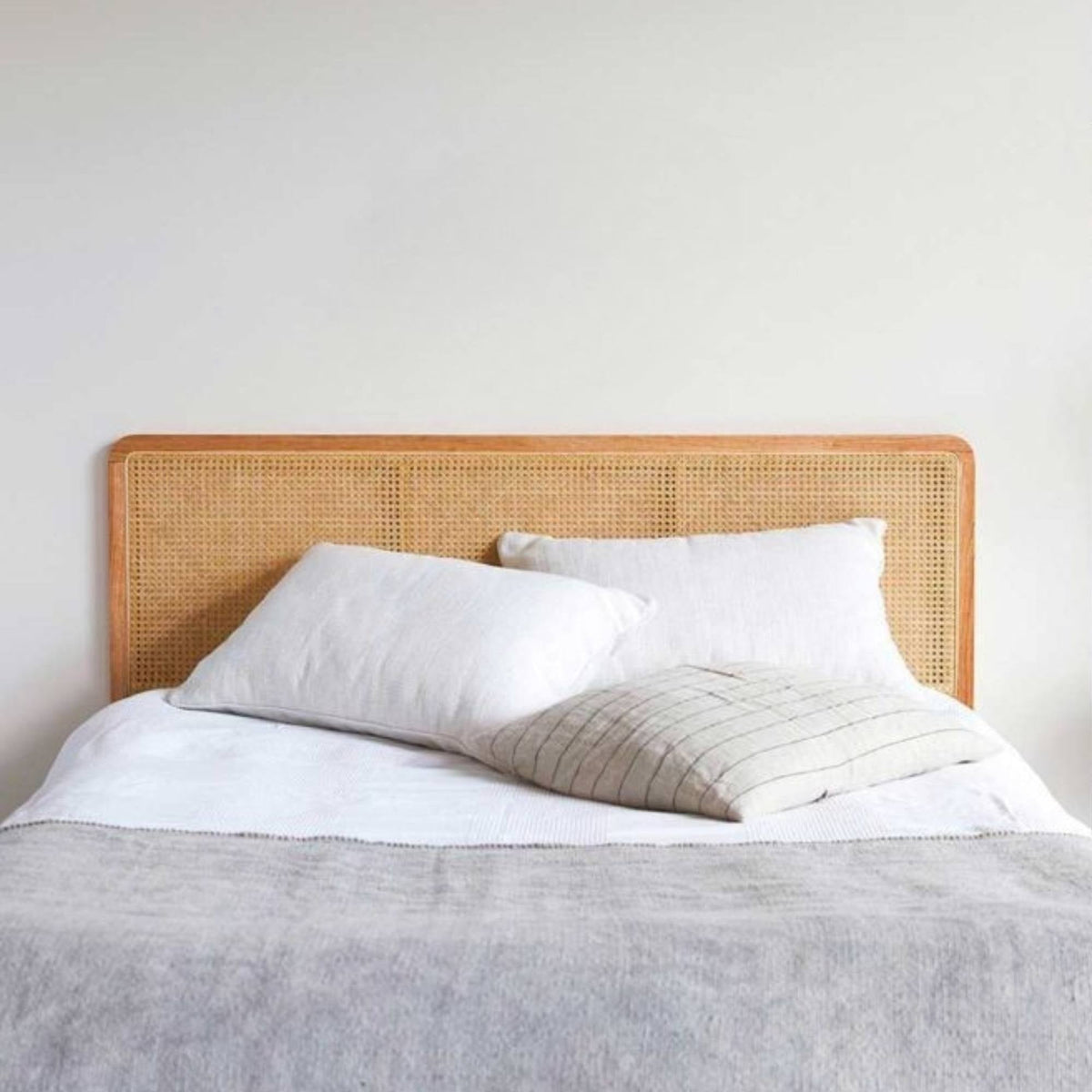 Handcrafted Rattan Headboard Artisanal Elegant Sophistication - LuxoraCraft
