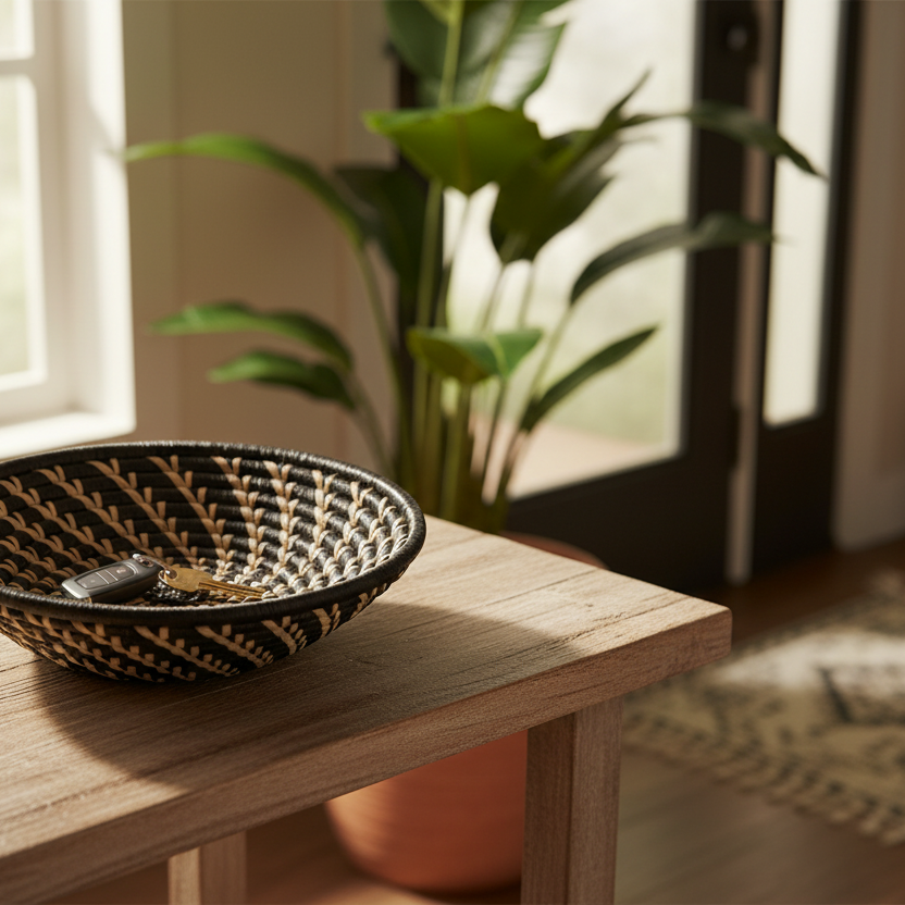 Small Woven Raffia African Baskets {Multiple Colors}
