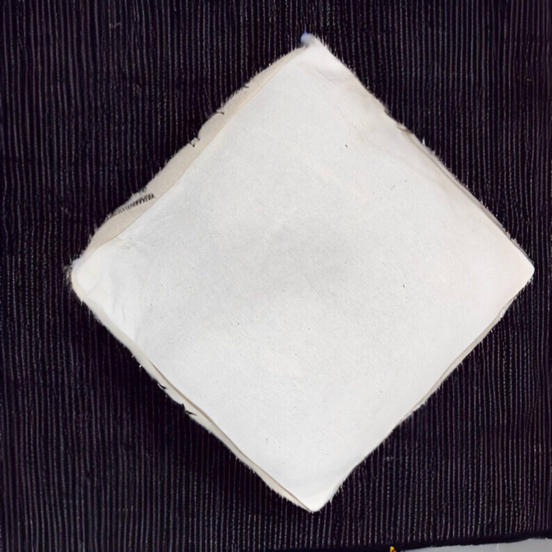 Set of 2 Large  Ottoman Poufs – Vintage Wool Square Poufs & Meditation Cushions with Free Pillow