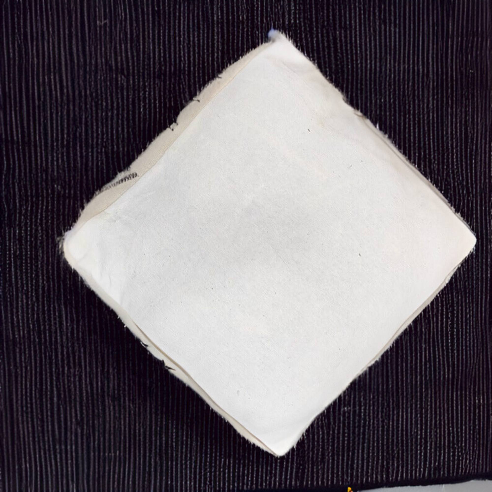 Set of 2 Large  Ottoman Poufs – Vintage Wool Square Poufs & Meditation Cushions with Free Pillow