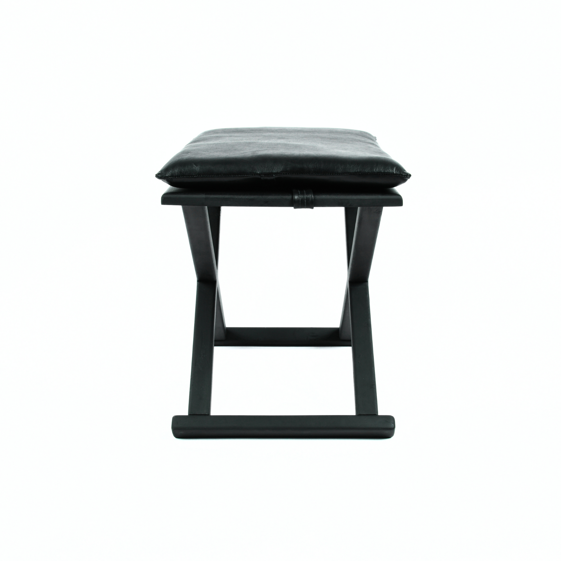 Handcrafted Black X Stool and Coffee Table – Dual 2-in-1 Functional Design