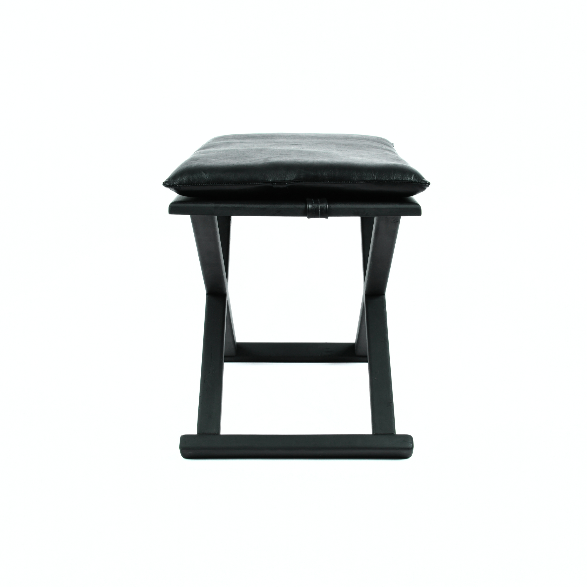 Handcrafted Black X Stool and Coffee Table – Dual 2-in-1 Functional Design