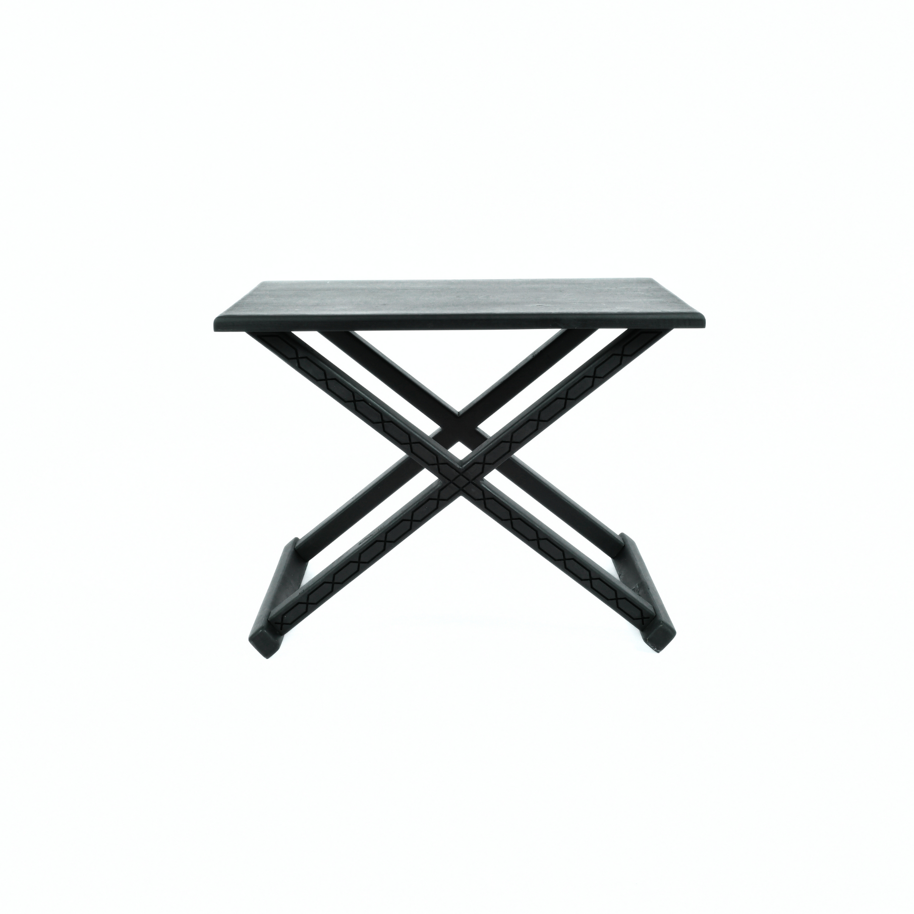 Handcrafted Black X Stool and Coffee Table – Dual 2-in-1 Functional Design