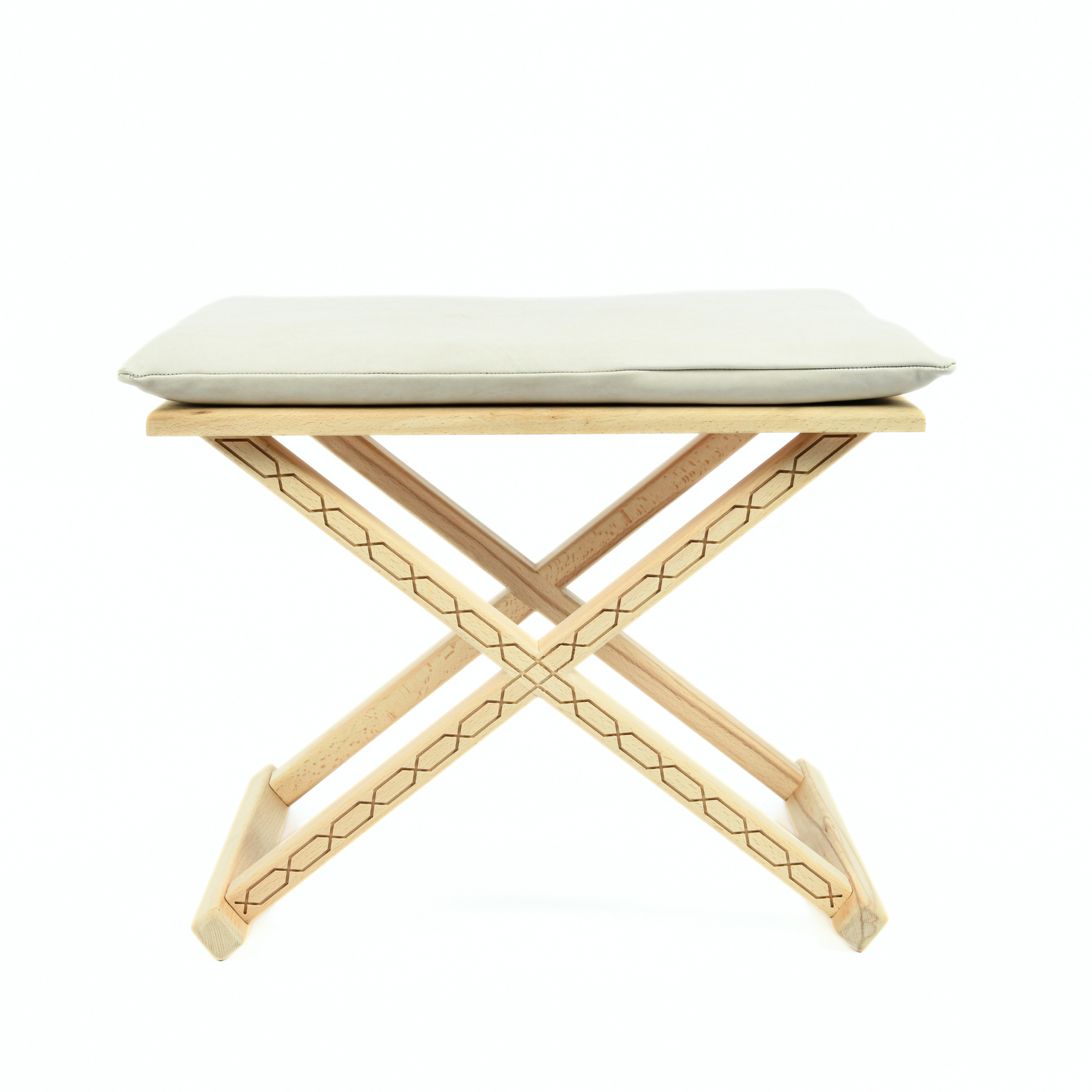 Mid-Century Modern Handcrafted X Stool & Coffee Table – Dual 2-in-1 Functional Design
